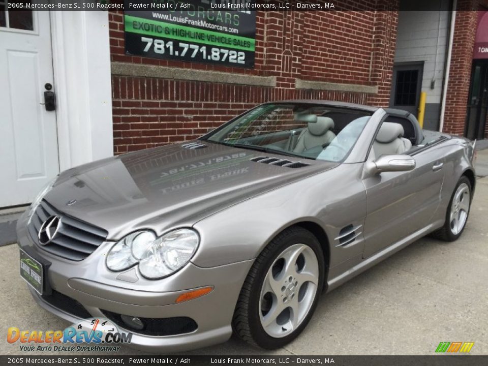 2005 Mercedes-Benz SL 500 Roadster Pewter Metallic / Ash Photo #9