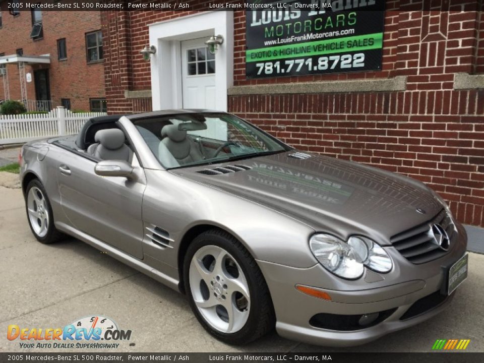 2005 Mercedes-Benz SL 500 Roadster Pewter Metallic / Ash Photo #10