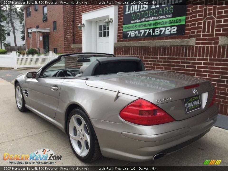 2005 Mercedes-Benz SL 500 Roadster Pewter Metallic / Ash Photo #11