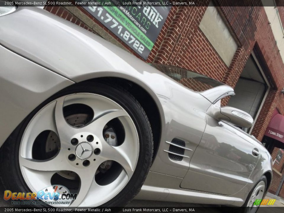 2005 Mercedes-Benz SL 500 Roadster Pewter Metallic / Ash Photo #13