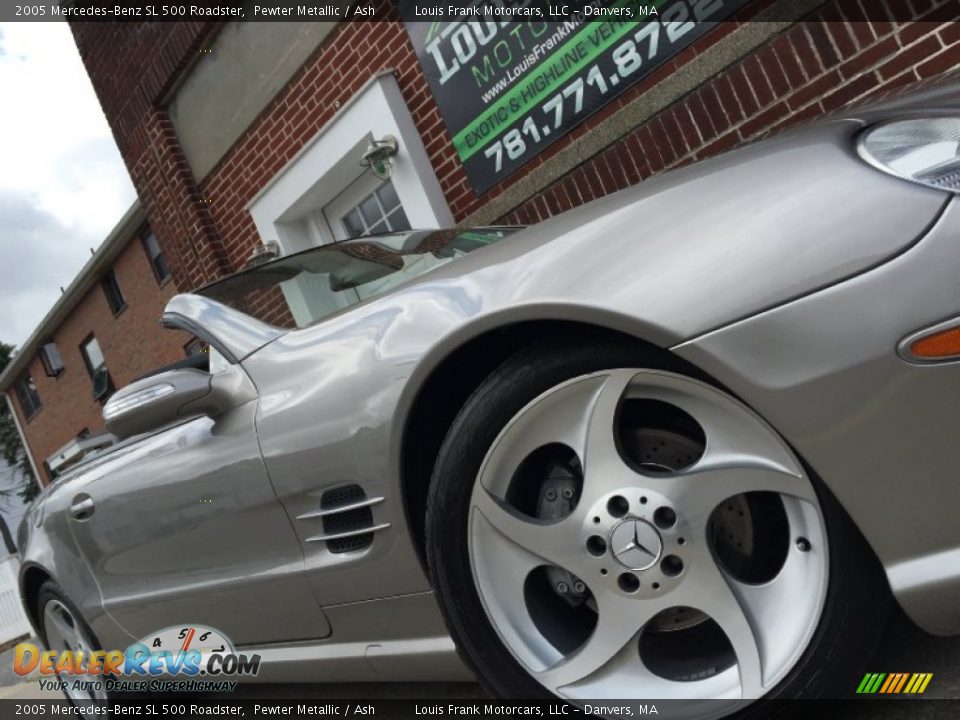 2005 Mercedes-Benz SL 500 Roadster Pewter Metallic / Ash Photo #15