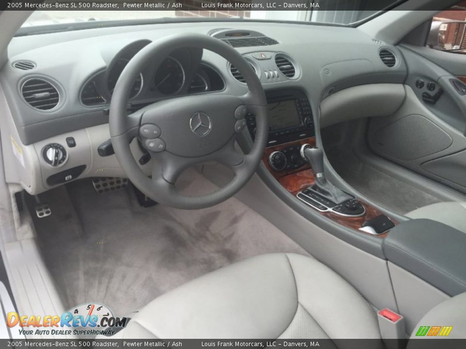 2005 Mercedes-Benz SL 500 Roadster Pewter Metallic / Ash Photo #17