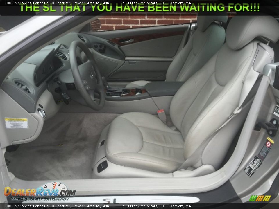 2005 Mercedes-Benz SL 500 Roadster Pewter Metallic / Ash Photo #19