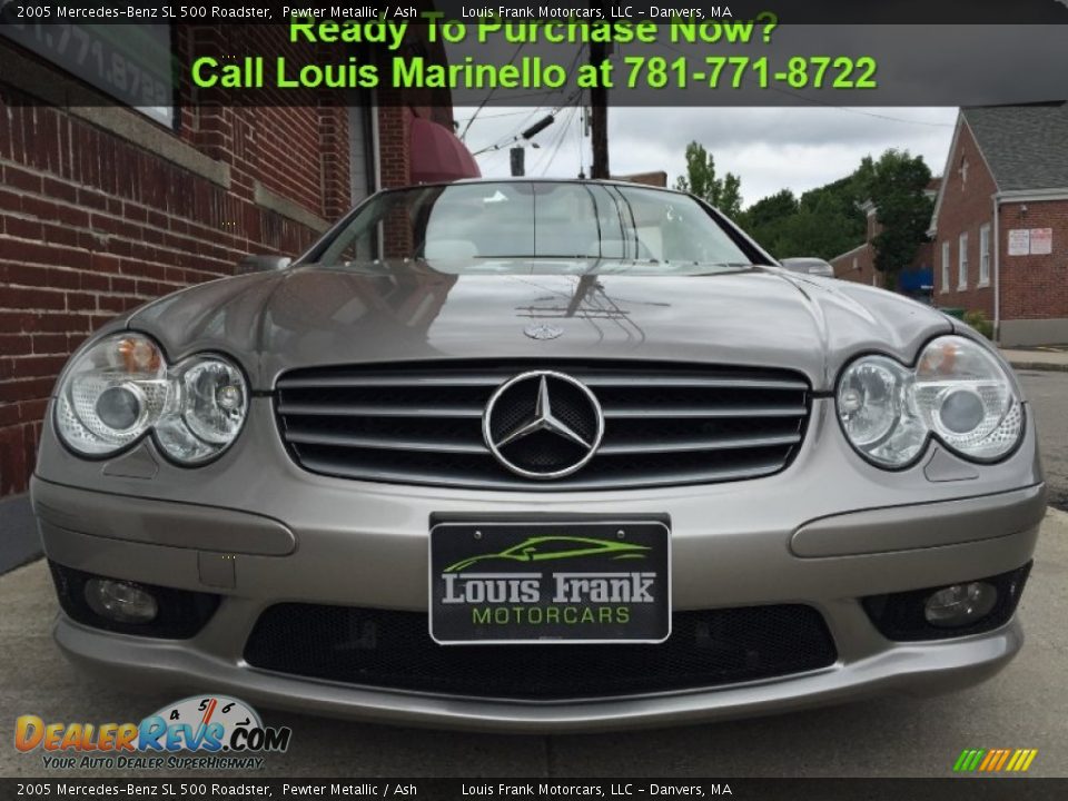 2005 Mercedes-Benz SL 500 Roadster Pewter Metallic / Ash Photo #26