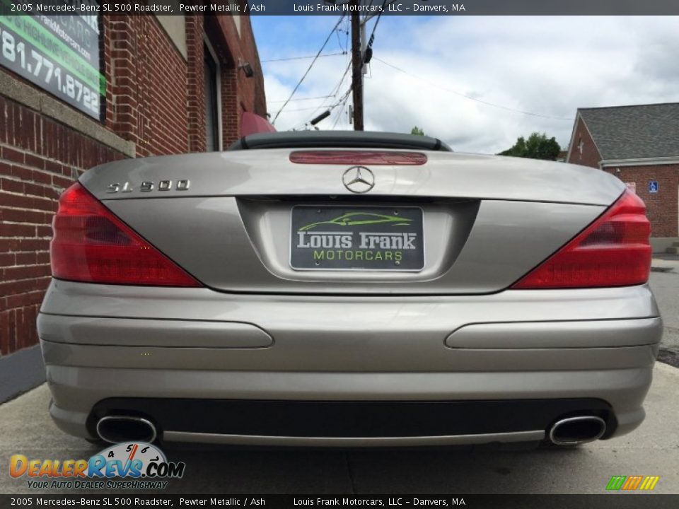 2005 Mercedes-Benz SL 500 Roadster Pewter Metallic / Ash Photo #29