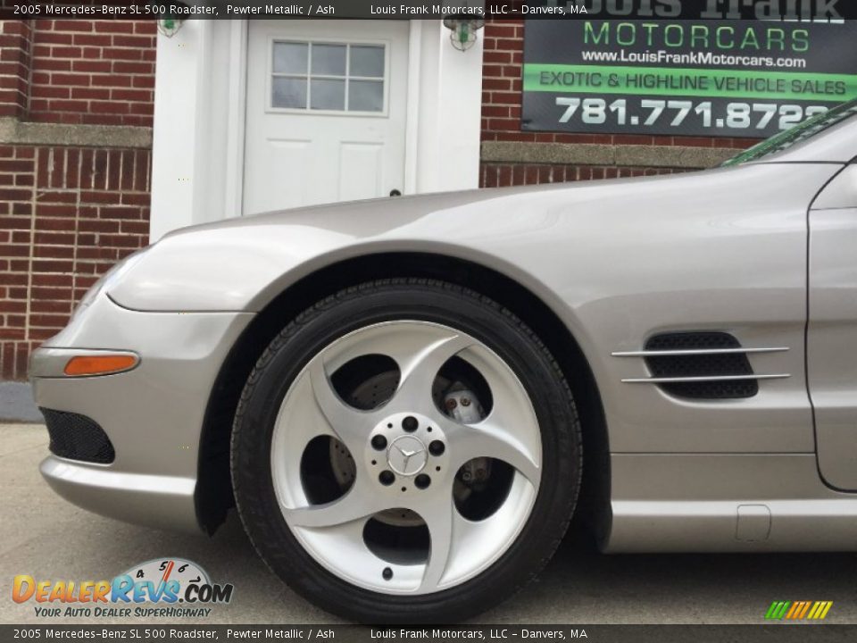 2005 Mercedes-Benz SL 500 Roadster Pewter Metallic / Ash Photo #31