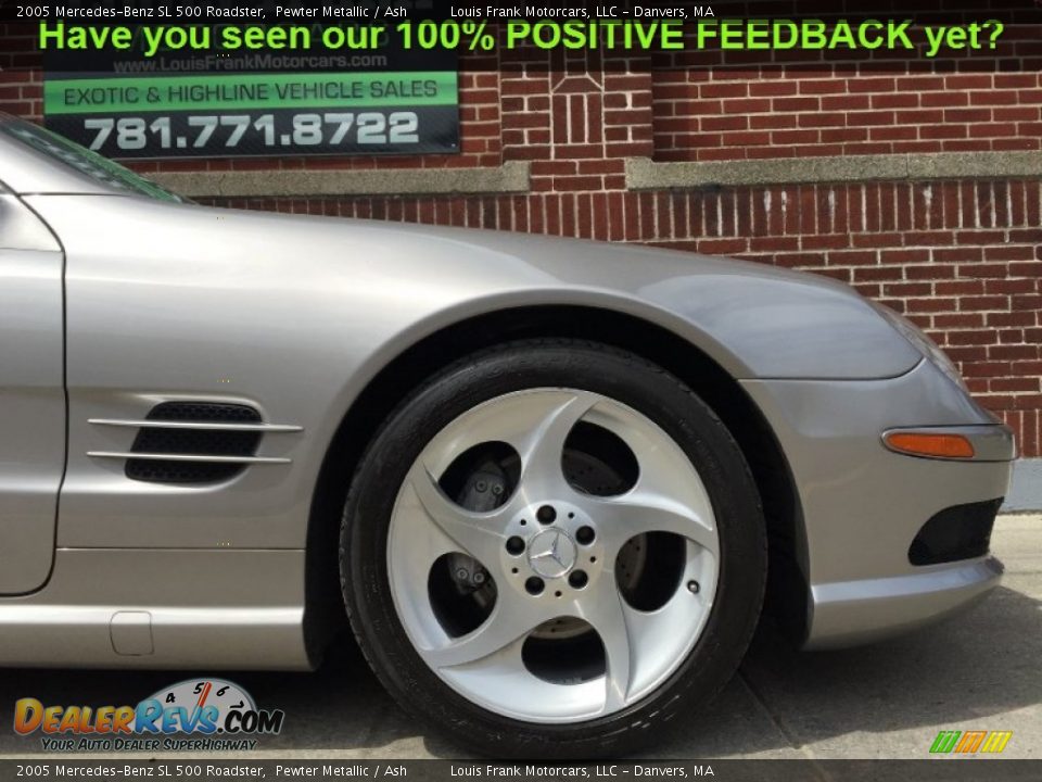 2005 Mercedes-Benz SL 500 Roadster Pewter Metallic / Ash Photo #32