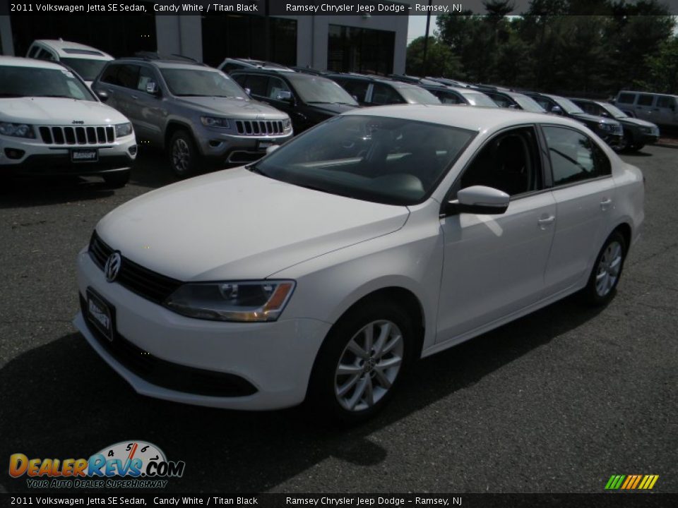 2011 Volkswagen Jetta SE Sedan Candy White / Titan Black Photo #5