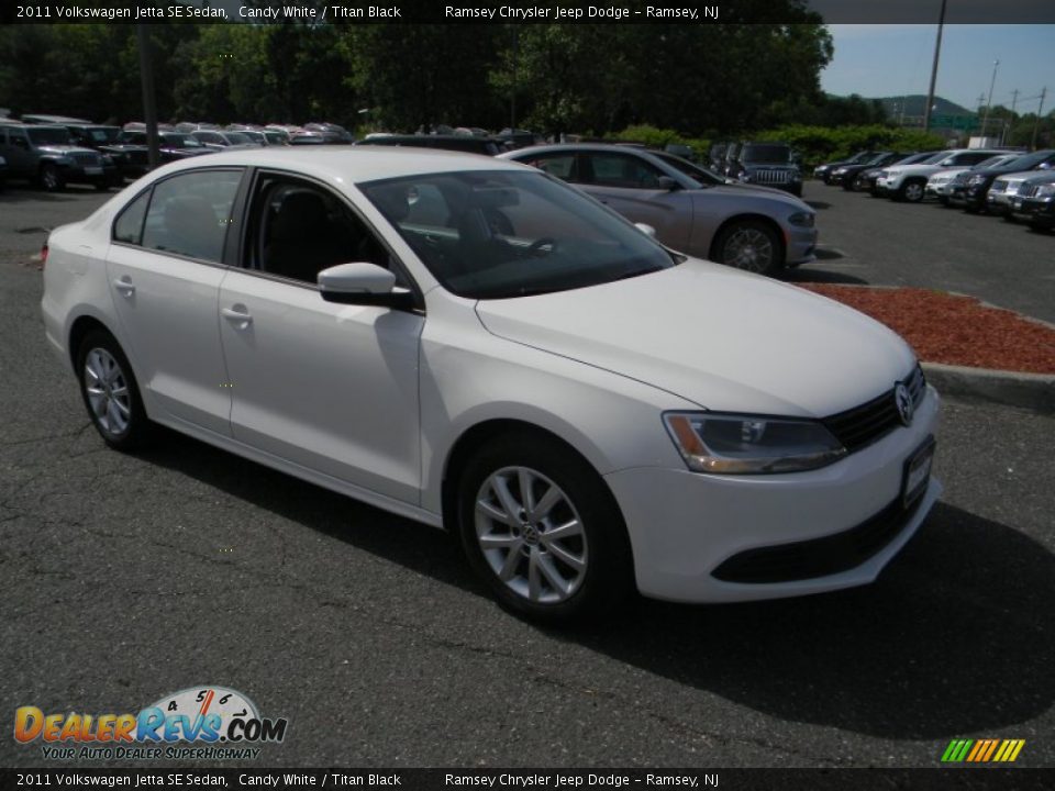 2011 Volkswagen Jetta SE Sedan Candy White / Titan Black Photo #7