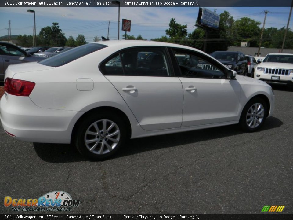 2011 Volkswagen Jetta SE Sedan Candy White / Titan Black Photo #8