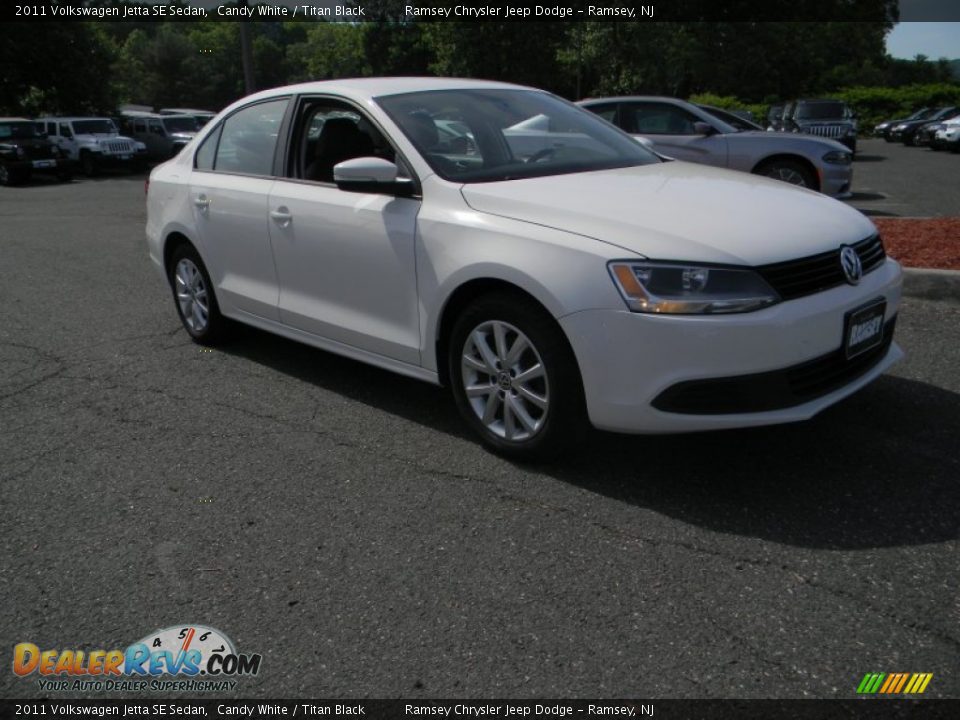 2011 Volkswagen Jetta SE Sedan Candy White / Titan Black Photo #9