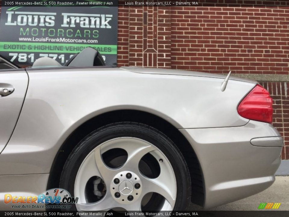 2005 Mercedes-Benz SL 500 Roadster Pewter Metallic / Ash Photo #35