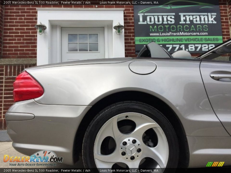 2005 Mercedes-Benz SL 500 Roadster Pewter Metallic / Ash Photo #36