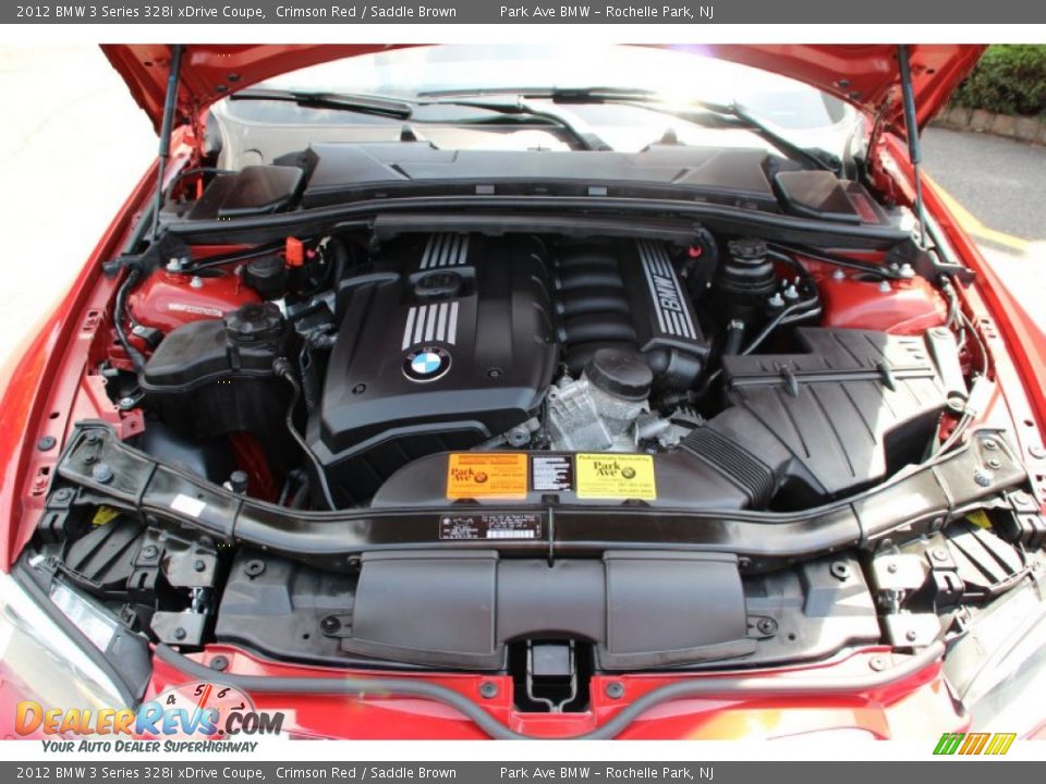 2012 BMW 3 Series 328i xDrive Coupe Crimson Red / Saddle Brown Photo #29