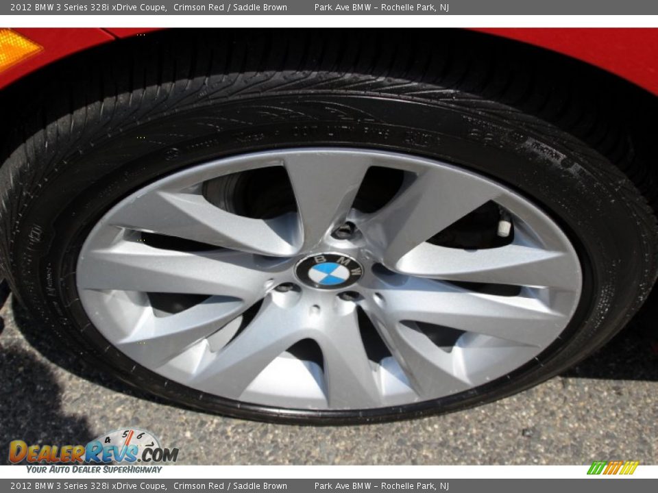 2012 BMW 3 Series 328i xDrive Coupe Crimson Red / Saddle Brown Photo #32