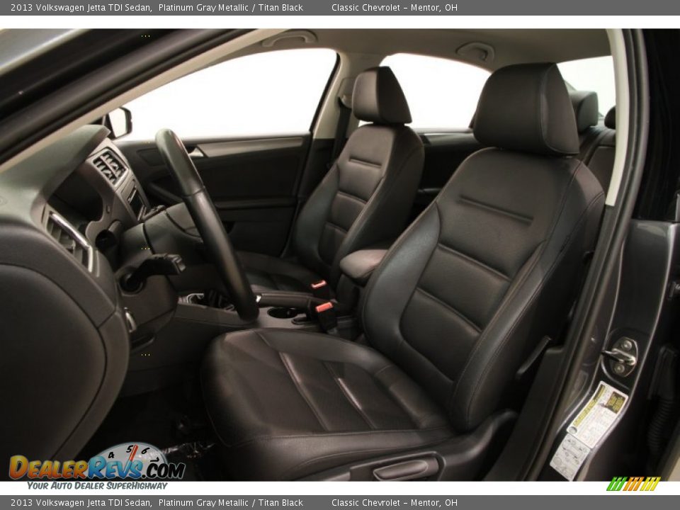2013 Volkswagen Jetta TDI Sedan Platinum Gray Metallic / Titan Black Photo #5