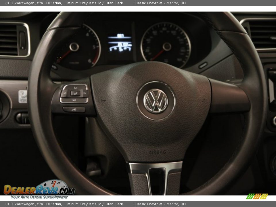 2013 Volkswagen Jetta TDI Sedan Platinum Gray Metallic / Titan Black Photo #6