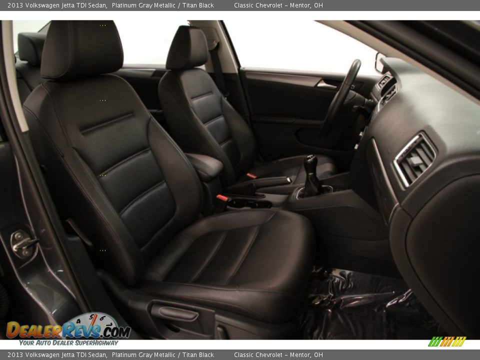 2013 Volkswagen Jetta TDI Sedan Platinum Gray Metallic / Titan Black Photo #9