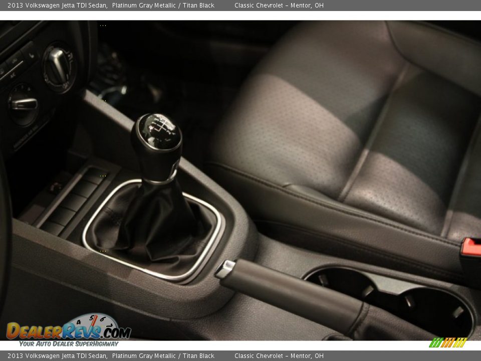 2013 Volkswagen Jetta TDI Sedan Platinum Gray Metallic / Titan Black Photo #10
