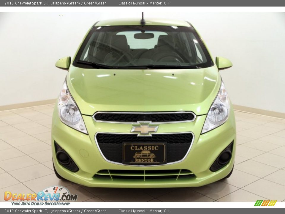 2013 Chevrolet Spark LT Jalapeno (Green) / Green/Green Photo #2