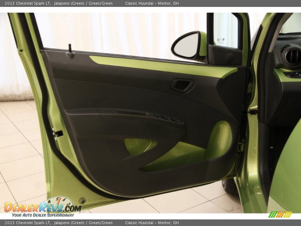 2013 Chevrolet Spark LT Jalapeno (Green) / Green/Green Photo #4
