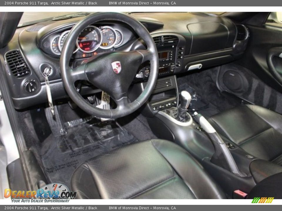 2004 Porsche 911 Targa Arctic Silver Metallic / Black Photo #9