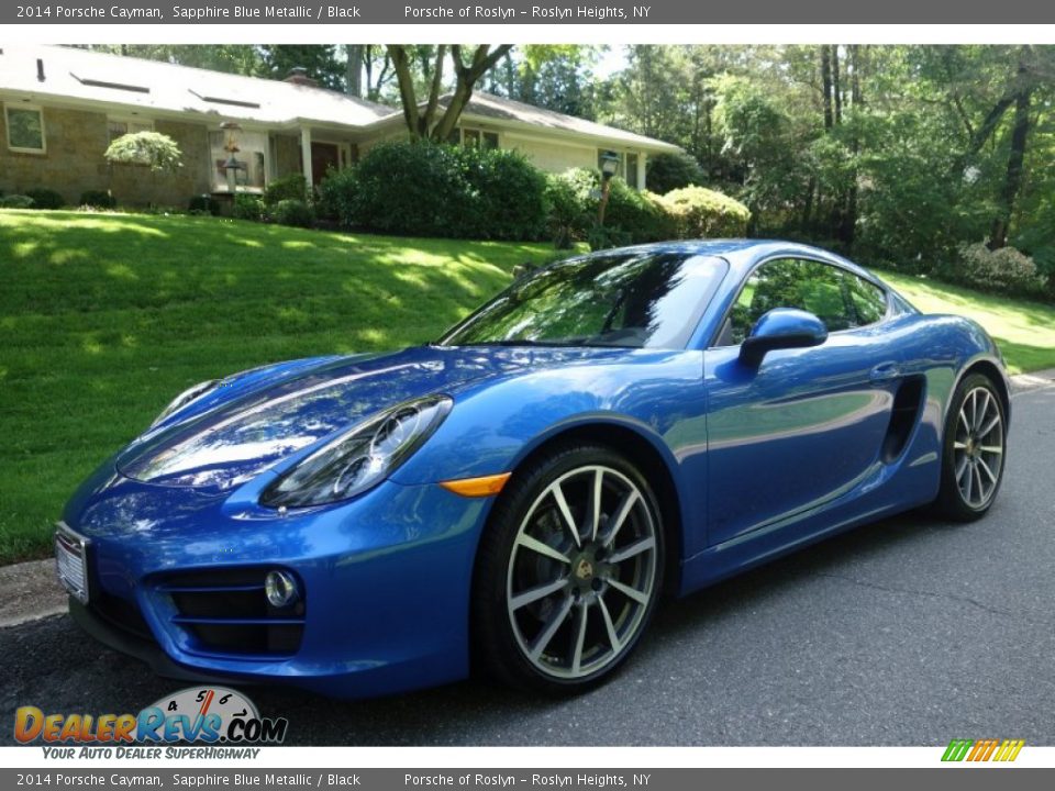 2014 Porsche Cayman Sapphire Blue Metallic / Black Photo #1