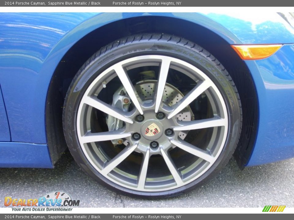 2014 Porsche Cayman Sapphire Blue Metallic / Black Photo #10