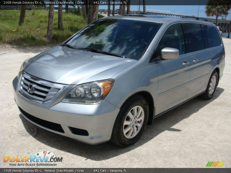 2008 Honda Odyssey EX-L Nimbus Gray Metallic / Gray Photo #3