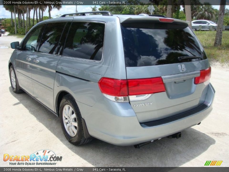 2008 Honda Odyssey EX-L Nimbus Gray Metallic / Gray Photo #5