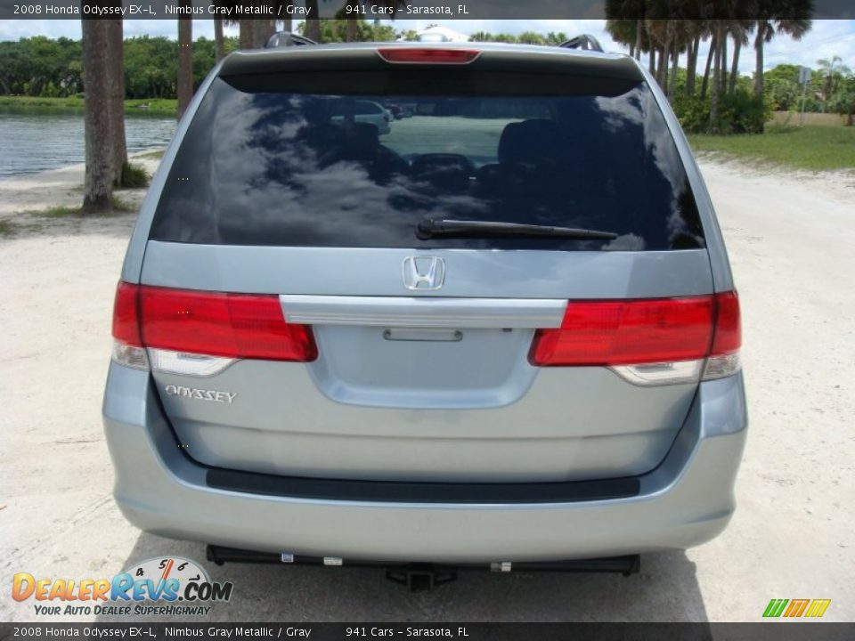 2008 Honda Odyssey EX-L Nimbus Gray Metallic / Gray Photo #6