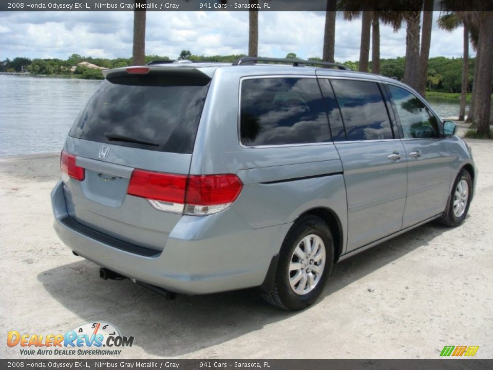 2008 Honda Odyssey EX-L Nimbus Gray Metallic / Gray Photo #7