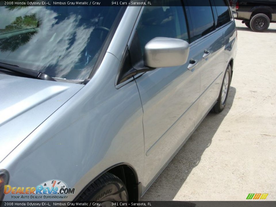 2008 Honda Odyssey EX-L Nimbus Gray Metallic / Gray Photo #10