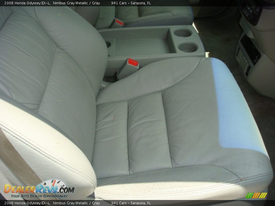 2008 Honda Odyssey EX-L Nimbus Gray Metallic / Gray Photo #27