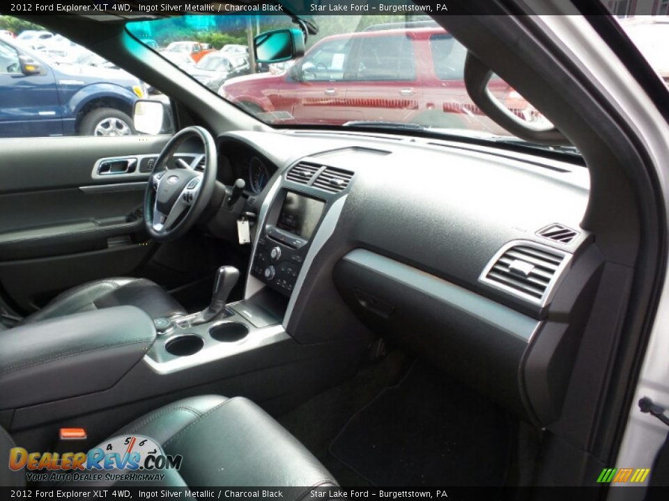 2012 Ford Explorer XLT 4WD Ingot Silver Metallic / Charcoal Black Photo #8