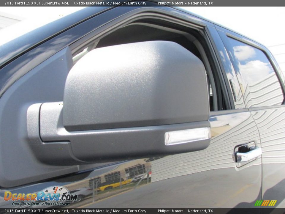 2015 Ford F150 XLT SuperCrew 4x4 Tuxedo Black Metallic / Medium Earth Gray Photo #13