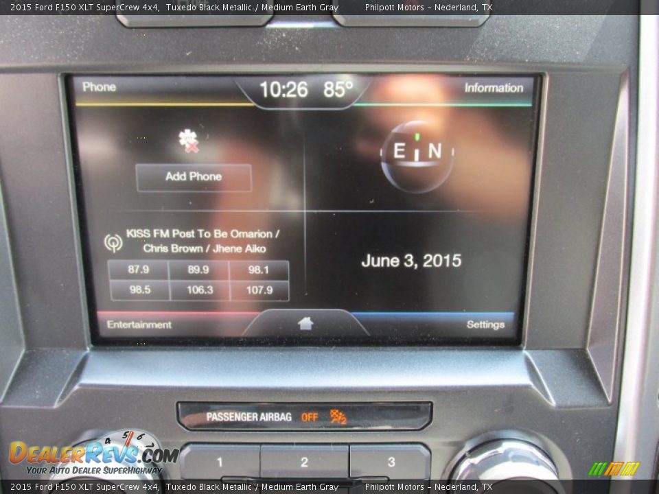 2015 Ford F150 XLT SuperCrew 4x4 Tuxedo Black Metallic / Medium Earth Gray Photo #27