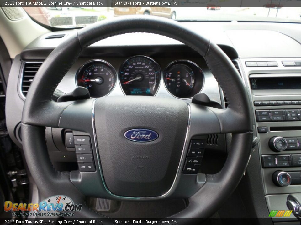 2012 Ford Taurus SEL Sterling Grey / Charcoal Black Photo #16