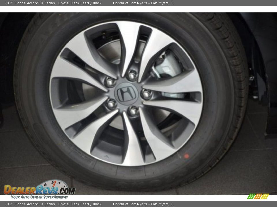 2015 Honda Accord LX Sedan Crystal Black Pearl / Black Photo #3
