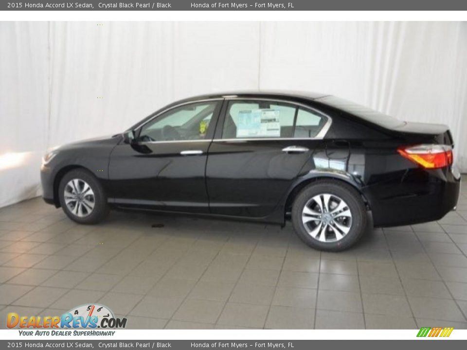 2015 Honda Accord LX Sedan Crystal Black Pearl / Black Photo #4