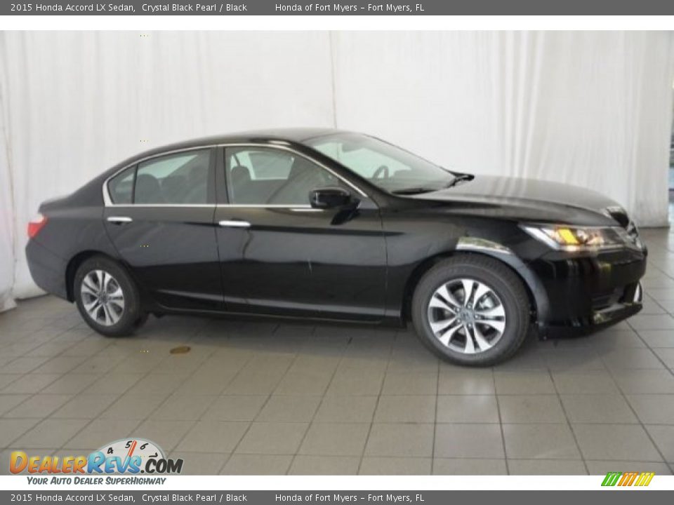 2015 Honda Accord LX Sedan Crystal Black Pearl / Black Photo #7