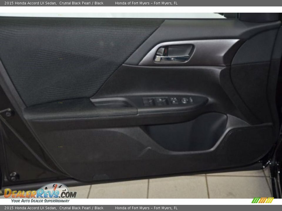 2015 Honda Accord LX Sedan Crystal Black Pearl / Black Photo #8