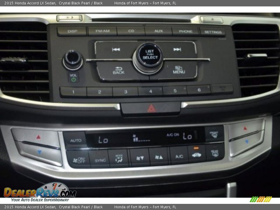 2015 Honda Accord LX Sedan Crystal Black Pearl / Black Photo #12