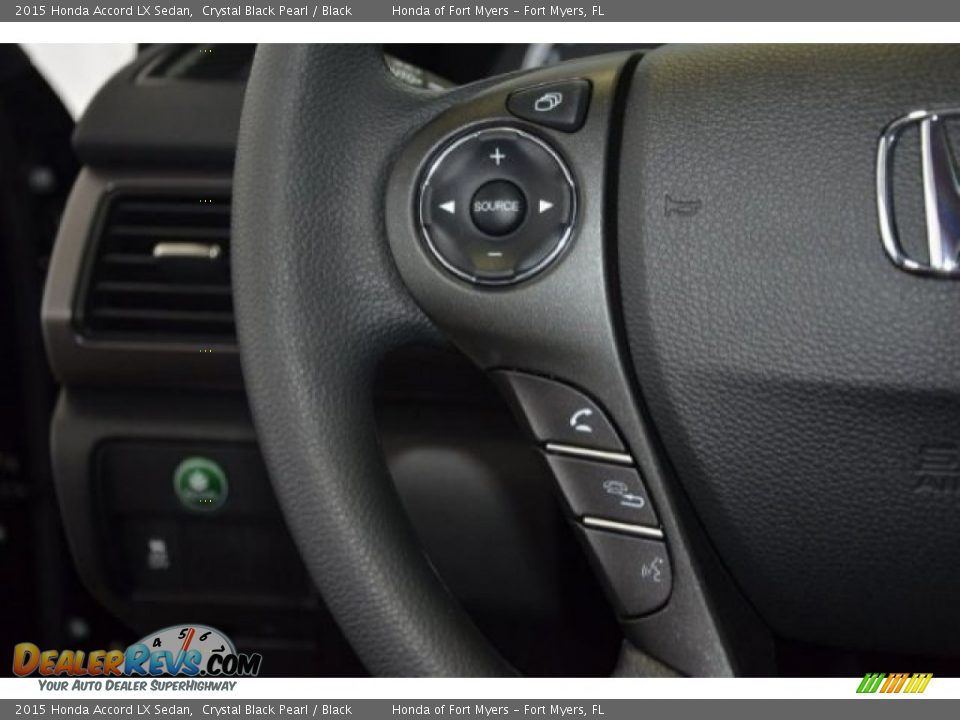 2015 Honda Accord LX Sedan Crystal Black Pearl / Black Photo #16
