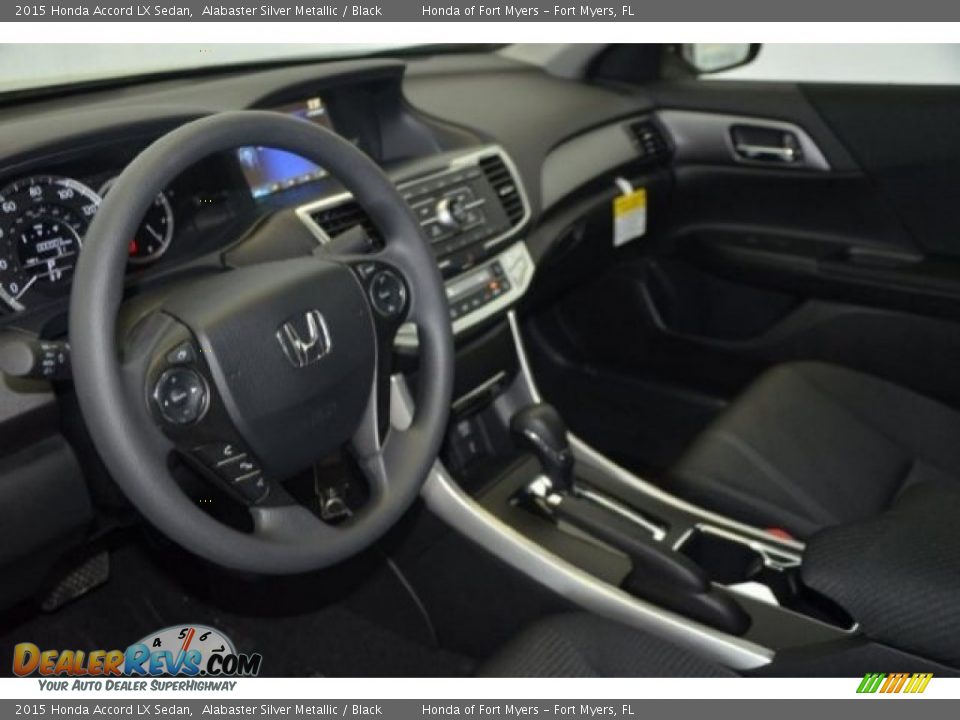 2015 Honda Accord LX Sedan Alabaster Silver Metallic / Black Photo #9