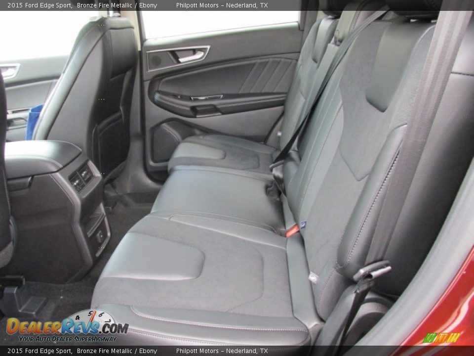 Rear Seat of 2015 Ford Edge Sport Photo #19