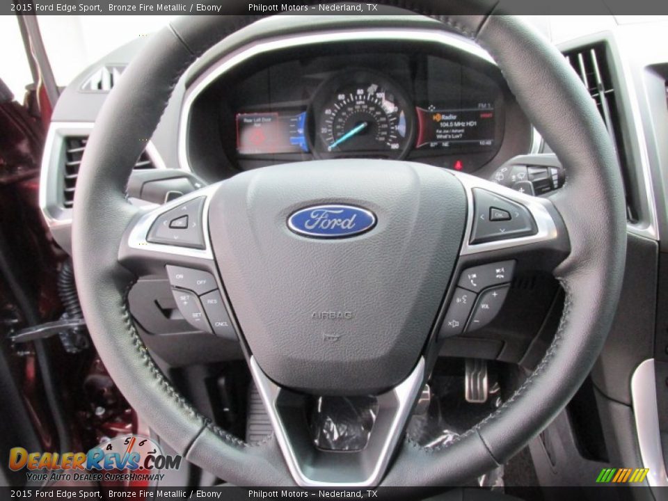 2015 Ford Edge Sport Steering Wheel Photo #30