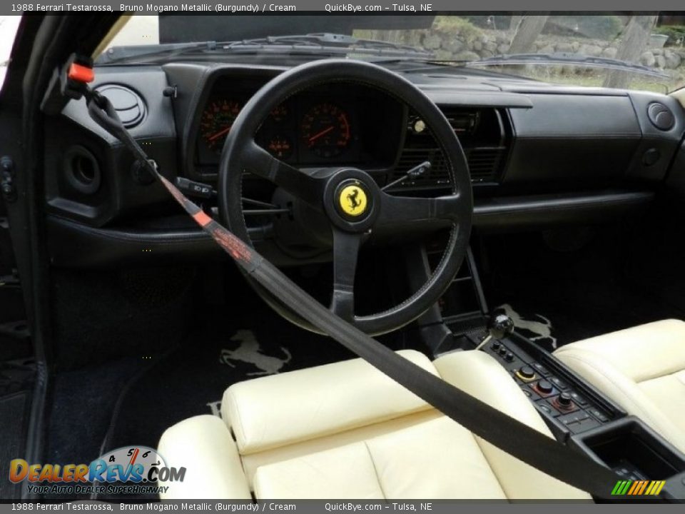Cream Interior - 1988 Ferrari Testarossa  Photo #5