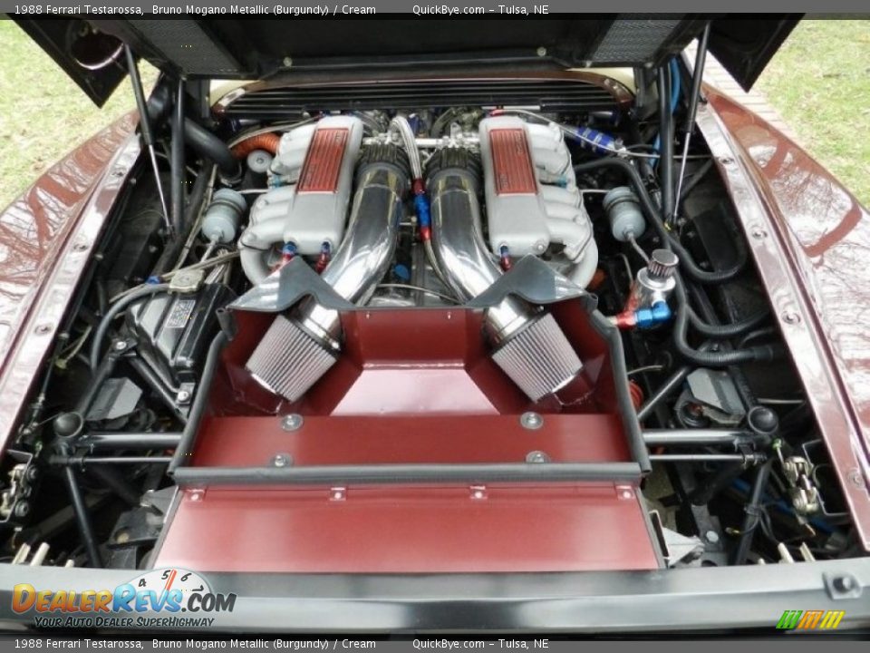 1988 Ferrari Testarossa  4.9 Liter DOHC 48V Flat 12 Cylinder Engine Photo #15