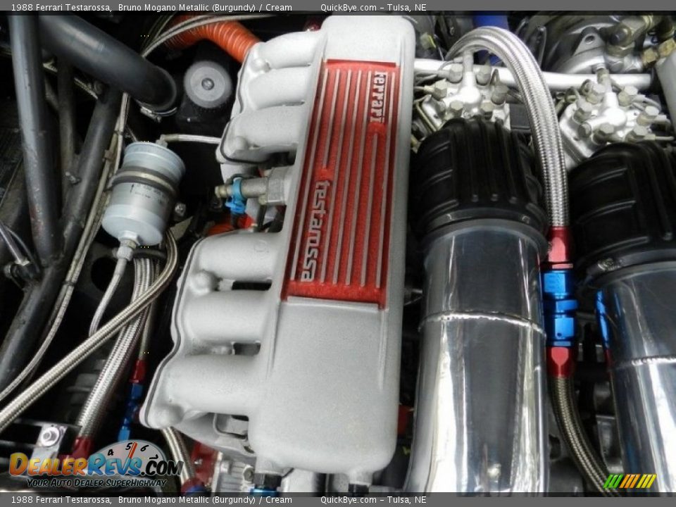 1988 Ferrari Testarossa  4.9 Liter DOHC 48V Flat 12 Cylinder Engine Photo #16